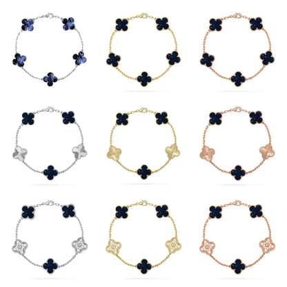 [Luna Brilliance]CLOVER 5 MOTIF PIETERSITE BRACELET COLLECTION