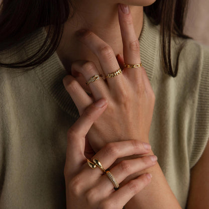 Bubble Name Ring