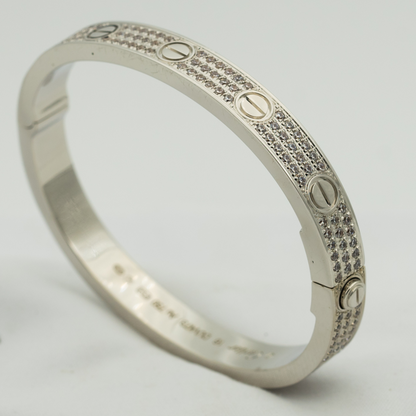 [Luna Brilliance]LOVE BRACELET 6.1MM DIAMOND-PAVED