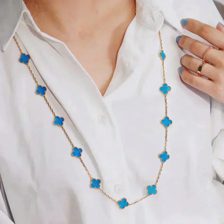 [Luna Brilliance]CLOVER 20 MOTIFS TURQUOISE GOLD