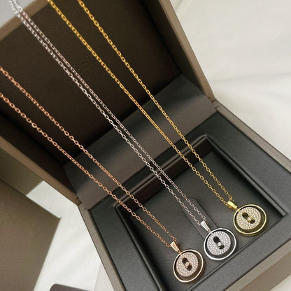 [Luna Brilliance]LUCKY MOVER PM PAVED NECKLACE