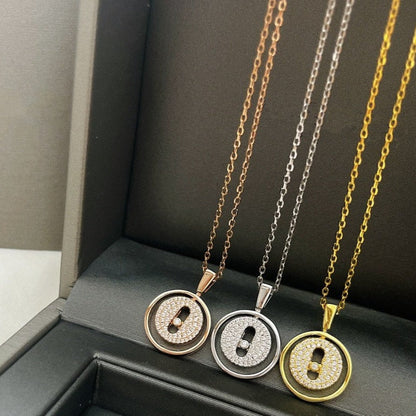 [Luna Brilliance]LUCKY MOVER PM PAVED NECKLACE