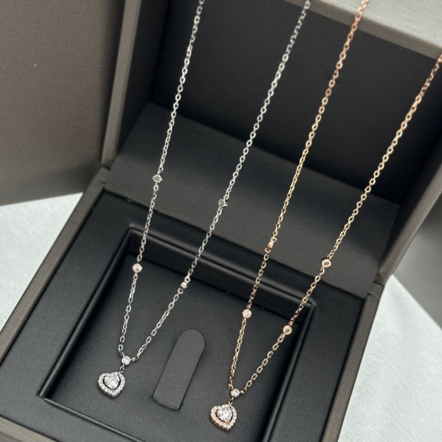 [Luna Brilliance]JOY HEART DIAMOND NECKLACE