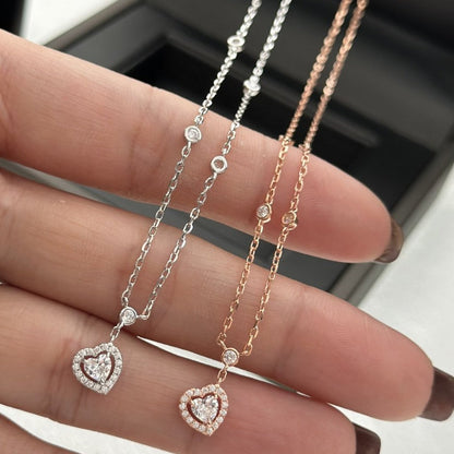 [Luna Brilliance]JOY HEART DIAMOND NECKLACE