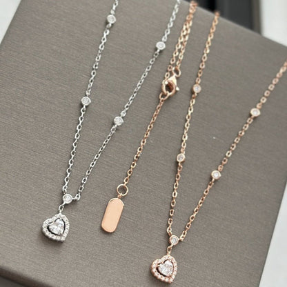 [Luna Brilliance]JOY HEART DIAMOND NECKLACE
