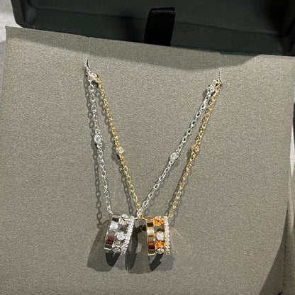 [Luna Brilliance]CHAIN MOVE ROMANE PEDAND NECKLACE
