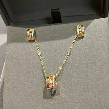 [Luna Brilliance]CHAIN MOVE ROMANE PEDAND NECKLACE