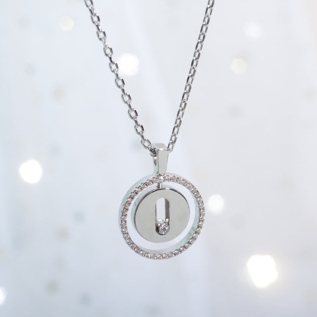 [Luna Brilliance]LUCKY MOVE PM NECKLACE SILVER DIAMOND