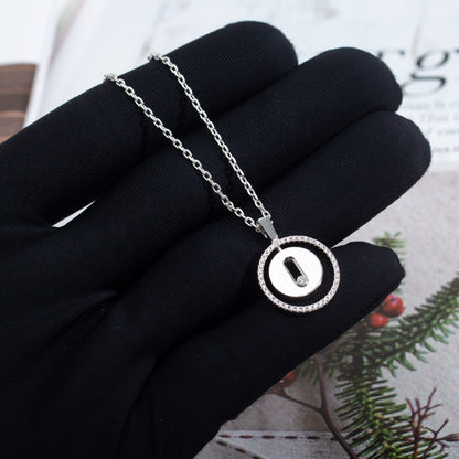 [Luna Brilliance]LUCKY MOVE PM NECKLACE SILVER DIAMOND
