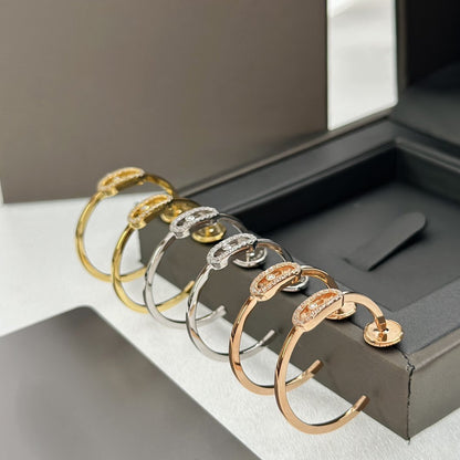 [Luna Brilliance]CREOLES MOVE UNO PM DIAMOND EARRINGS