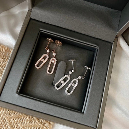[Luna Brilliance]DORMEUSES MOVE UNO DIAMOND EARRINGS