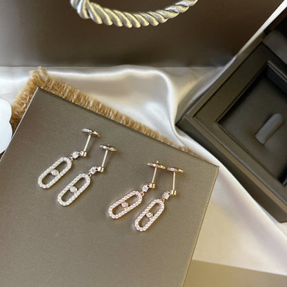 [Luna Brilliance]DORMEUSES MOVE UNO DIAMOND EARRINGS