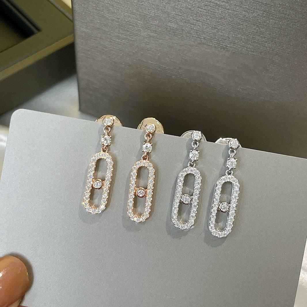 [Luna Brilliance]DORMEUSES MOVE UNO DIAMOND EARRINGS