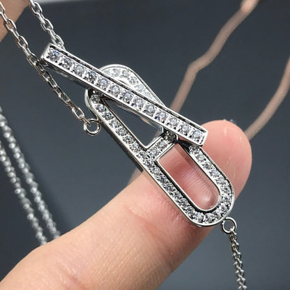 [Luna Brilliance]HM NECKLACE PLATINUM ROSE GOLD DIAMOND