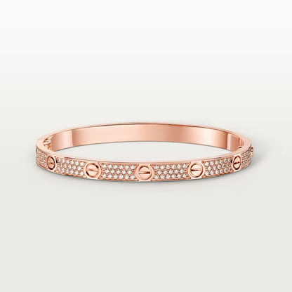 [Luna Brilliance]LOVE BRACELET 4.8MM DIAMOND-PAVED