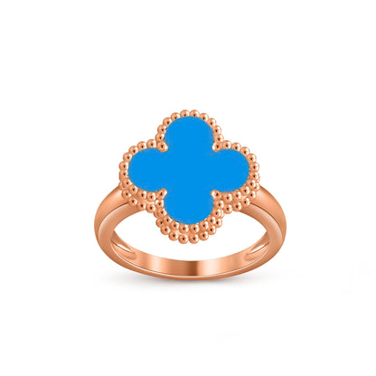 [Luna Brilliance]CLOVER RING ROSE GOLD COLLECTION