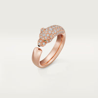[Luna Brilliance]PANTHERE HALF DIAMOND SMALL RING