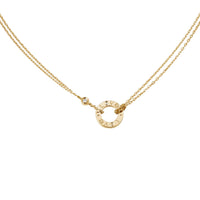 [Luna Brilliance]LOVE NECKLACE 16MM 2 DIAMONDS
