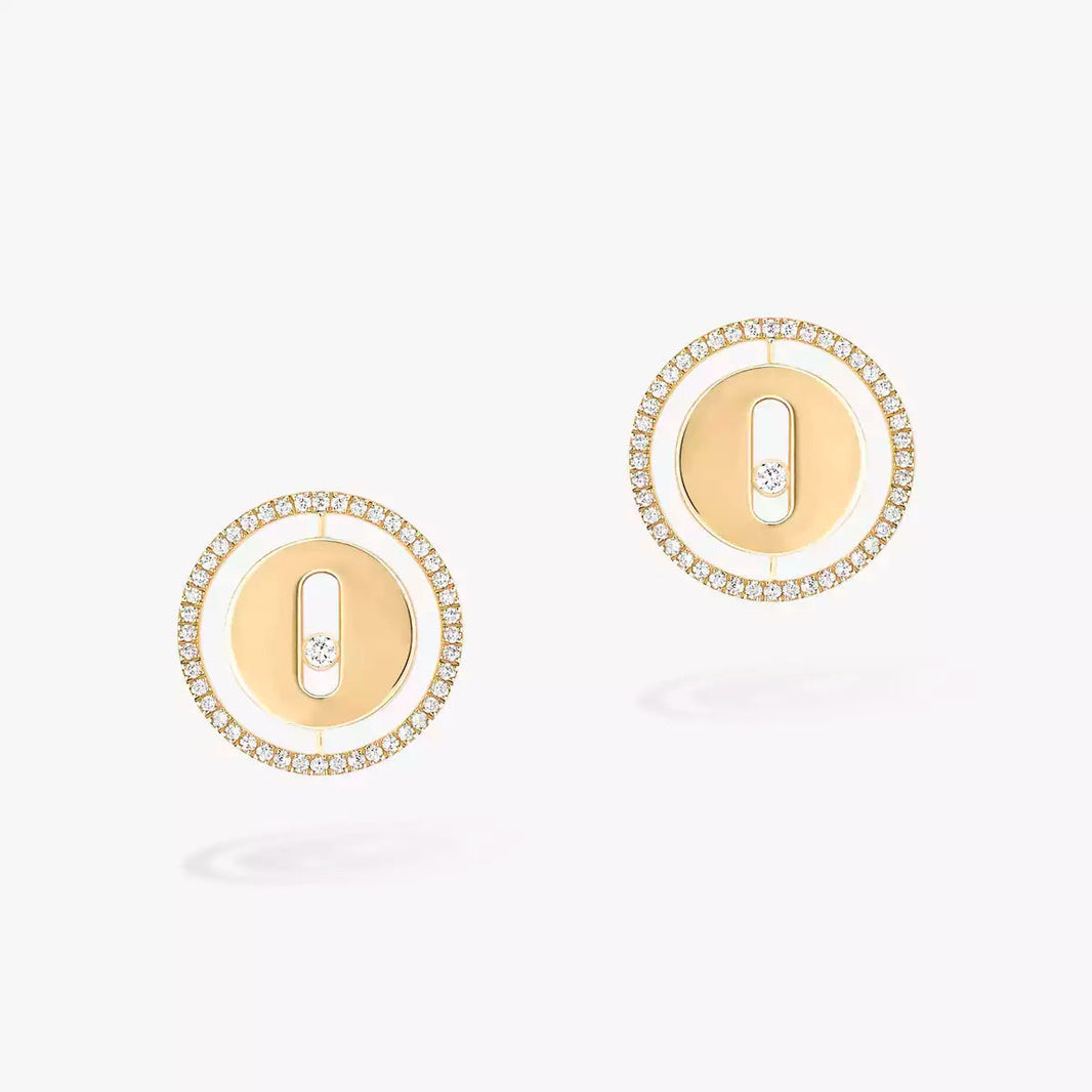 [Luna Brilliance]Lucky Move Diamond Earrings