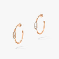[Luna Brilliance]CREOLES MOVE UNO PM DIAMOND EARRINGS
