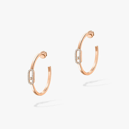 [Luna Brilliance]CREOLES MOVE UNO PM DIAMOND EARRINGS
