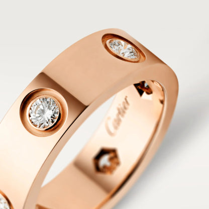 [Luna Brilliance]LOVE 5.5MM 6 DIAMOND RING