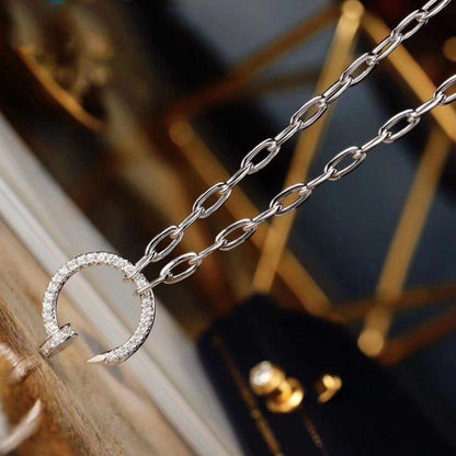 [Luna Brilliance]JUSTE NECKLACE FULL DIAMONDS