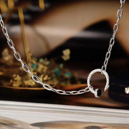 [Luna Brilliance]JUSTE NECKLACE FULL DIAMONDS