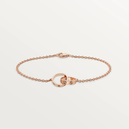 [Luna Brilliance]LOVE BRACELET DOUBLE RING
