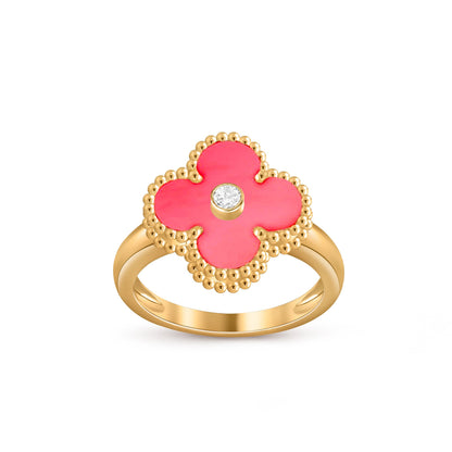 [Luna Brilliance]CLOVER DIAMOND RING GOLD COLLECTION