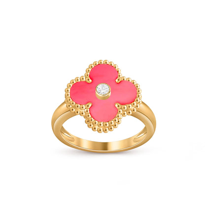 [Luna Brilliance]CLOVER DIAMOND RING GOLD COLLECTION