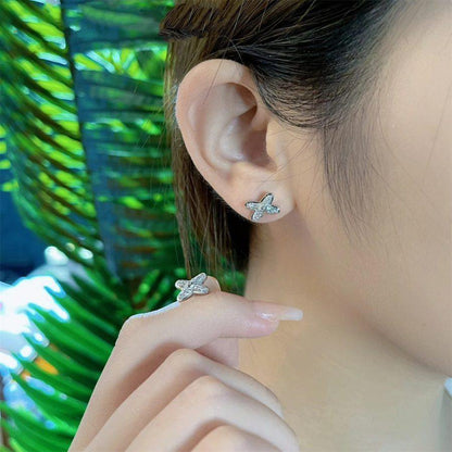 [Luna Brilliance]JEUX DE SILVER DIAMOND EARRINGS