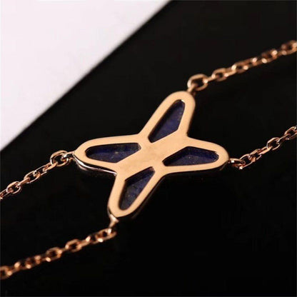 [Luna Brilliance]Hollow Design Four-Leaf Clover Flower Shape Ring