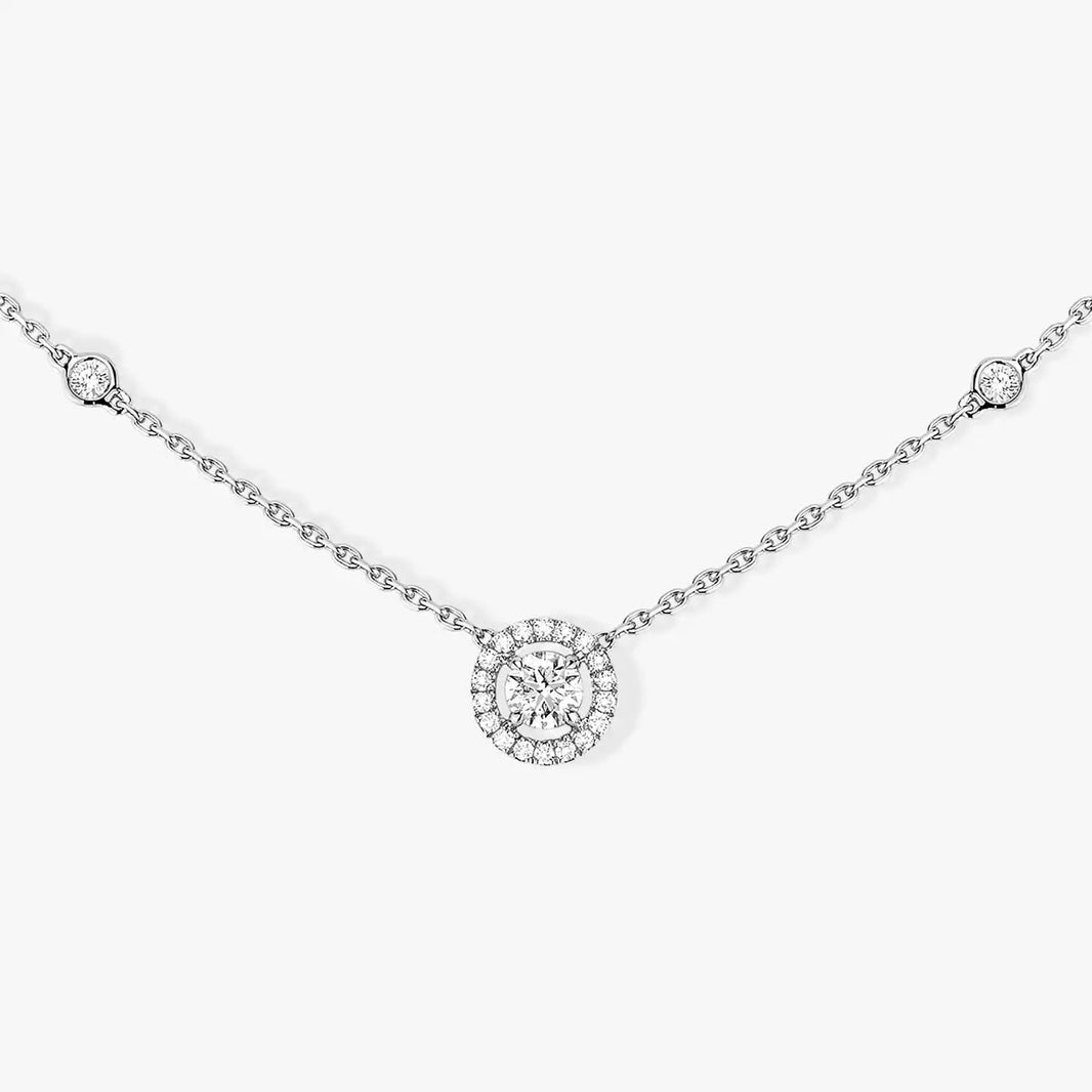 [Luna Brilliance]Diamond Necklace 0,20ct Brilliant Shape Joy