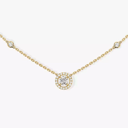 [Luna Brilliance]Diamond Necklace 0,20ct Brilliant Shape Joy