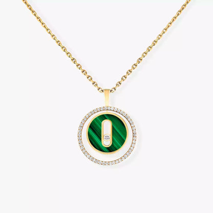 [LORA]Lucky Move Diamond Necklace in Rose Gold and White Mother-of-Pearl