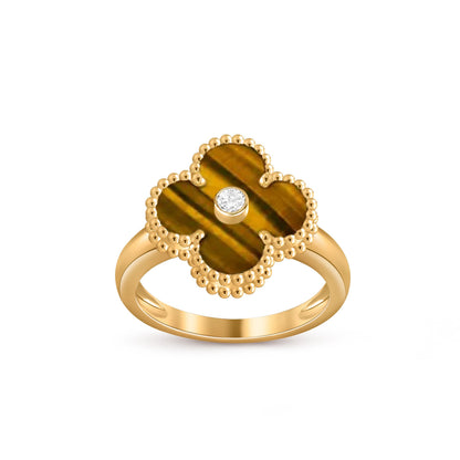 [Luna Brilliance]CLOVER DIAMOND RING GOLD COLLECTION