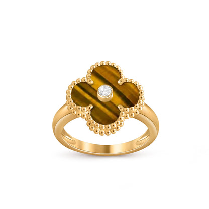 [Luna Brilliance]CLOVER DIAMOND RING GOLD COLLECTION