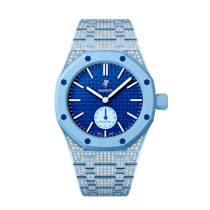 Royal Oak Pop Exclusive Bioceramic Case & Bioceramic Strap Full Diamond
