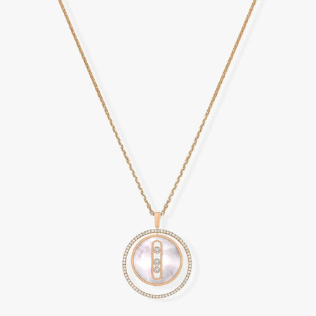 [Luna Brilliance]LUCKY MOVE MM NACRE BLANCHE DIAMOND NECKLACE
