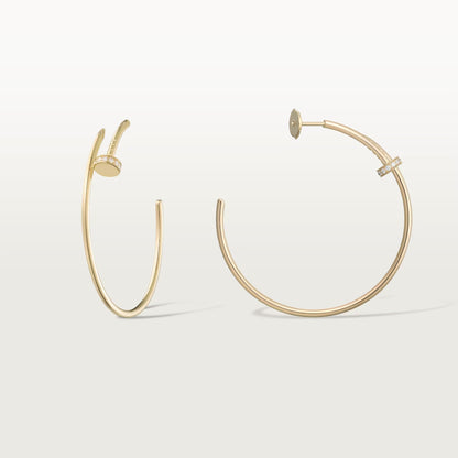[Luna Brilliance]JUSTE HALF DIAMOND LARGE EARRINGS