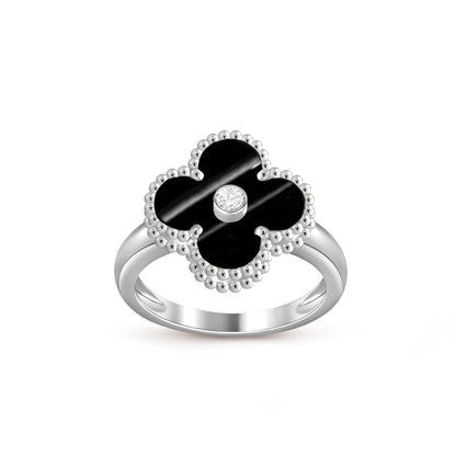 [Luna Brilliance]CLOVER SILVER DIOMND RING COLLECTION