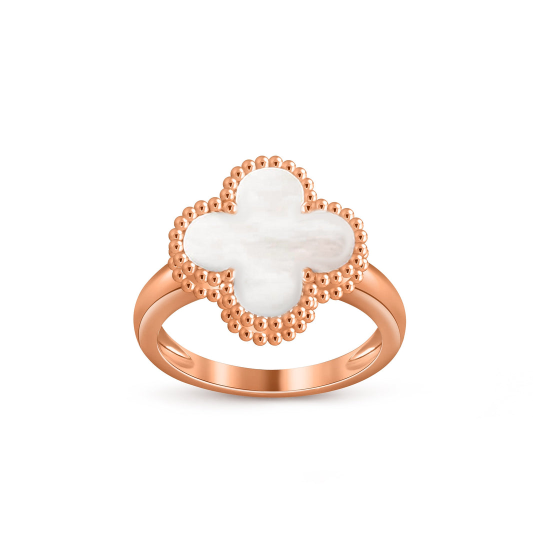 [Luna Brilliance]CLOVER RING ROSE GOLD COLLECTION