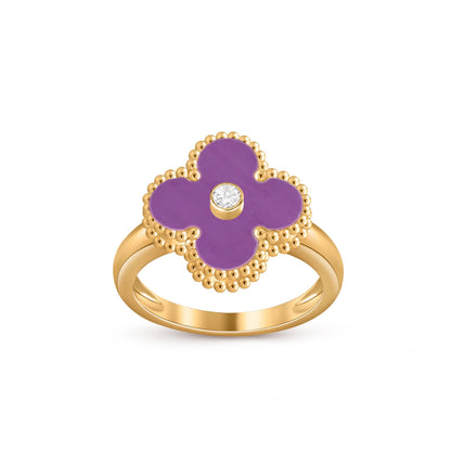 [Luna Brilliance]CLOVER DIAMOND RING GOLD COLLECTION