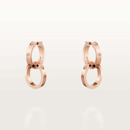 [Luna Brilliance]LOVE 3.3MM DANGLE EARRINGS