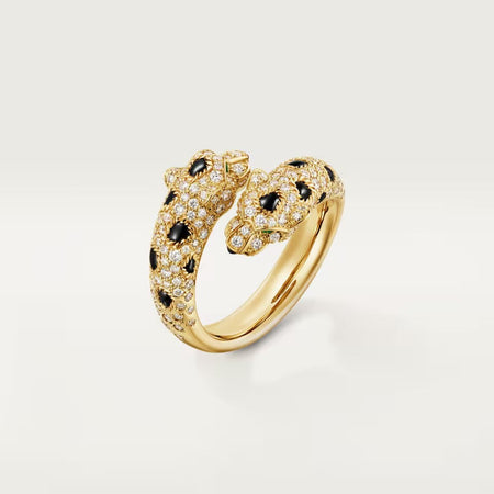 [Luna Brilliance]PANTHERE DOUBLE HEADED FULL DIAMOND  RING