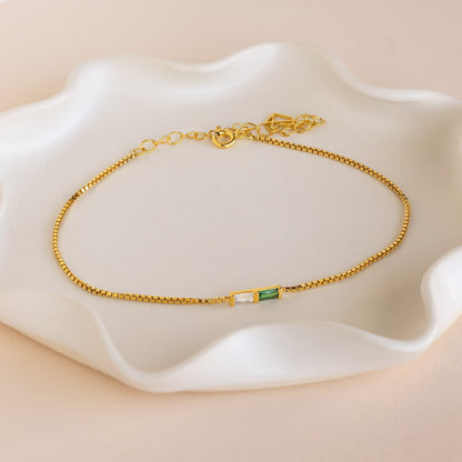 Multiple Baguette Birthstone Bracelet