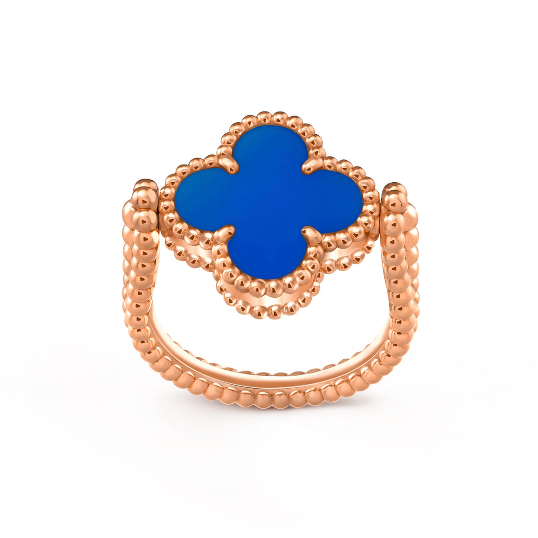 [Luna Brilliance]CLOVER RIVERSIBLE RING ROSE GOLD COLLECTION