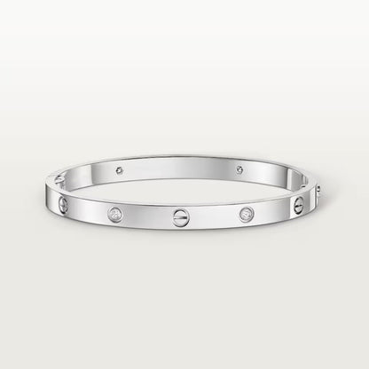[Luna Brilliance]LOVE BRACELET 4.8MM 4 DIAMONDS