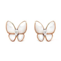 [Luna Brilliance]BUTTERFLY MOP DIAMOND EARRINGS
